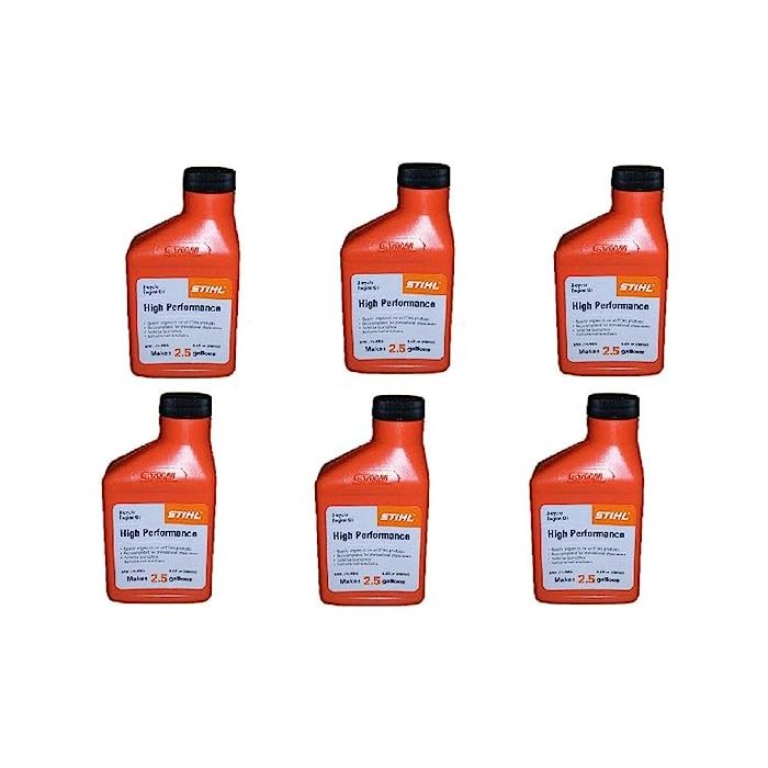 STIHL HP 2-Stroke Oil Mix – 6-Pack 6.4 Oz Bottles (Makes 2.5 Gallons) FREE SHIPPING