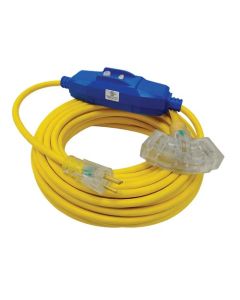 Voltec 12/3 50' GFCI Outdoor Extension Cord w/ Lighted Triple Tap