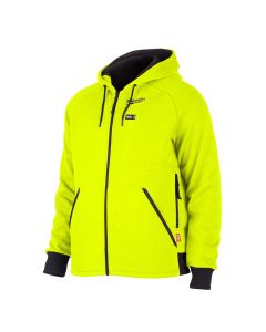 Milwaukee M12 Heated Hoodie - Hi-Vis -  Medium (Bare Tool)