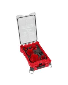 Milwaukee 9 PC BIG HAWG™ with Carbide Teeth Hole Saw Kit w/ PACKOUT™ Compact Organizer
