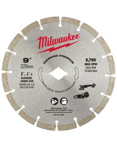 Milwaukee 9" Diamond Premium Segmented Cutting Blade