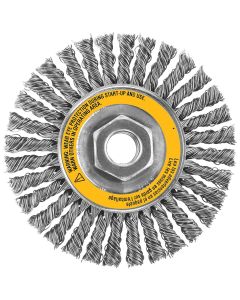 DeWalt 4"x5/8"-11 Stainless String Bead Wire Wheel