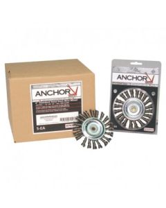  Anchor Brand 4" Stainless Steel Knot Wheel Brushe
