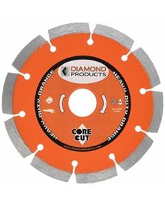 Diamond Products 11257 5" x .080 Heavy Duty Orange Small Diameter Segmented Blade