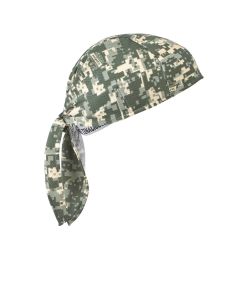 Ergodyne Chill-Its 6615 High-Performance Bandana Do Rag - Terry Cloth Sweatband - Camo