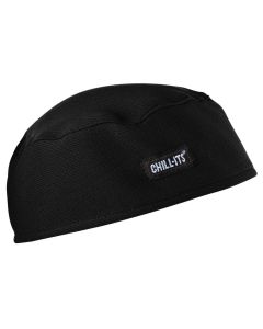 Ergodyne Chill-Its 6630 High-Performance Skull Cap - Terry Cloth Sweatband - Black