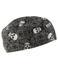 Ergodyne Chill-Its 6630 High-Performance Skull Cap - Terry Cloth Sweatband - Skulls