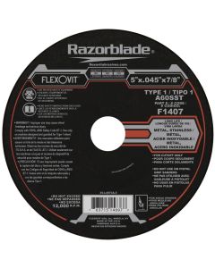 Flexovit 5"x.045"x7/8" Type 1 Cutoff Wheel