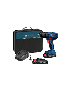 Bosch 18 V Compact 1/2 In. Drill/Driver Kit with (2) 1.5 Ah SlimPack Batteries