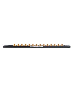 Gearwrench 1/4" Drive Magnetic Socket Rail w/ 14 Clips