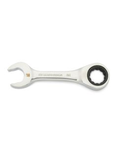 Gearwrench 18mm 90T 12pt Stubby Combination Ratcheting Wrench