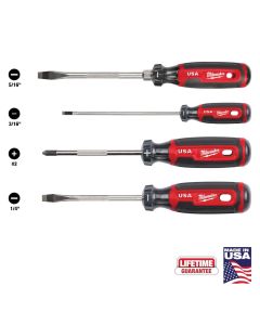 Milwaukee Cushion Grip Screwdriver Set (4pc)