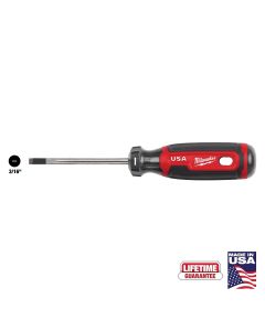 Milwaukee 3/16" Cabinet 3" Cushion Grip Screwdriver