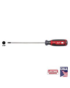 Milwaukee 3/16" Cabinet 6" Cushion Grip Screwdriver