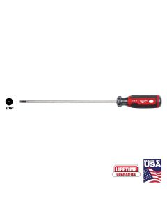 Milwaukee 3/16" Cabinet 8" Cushion Grip Screwdriver