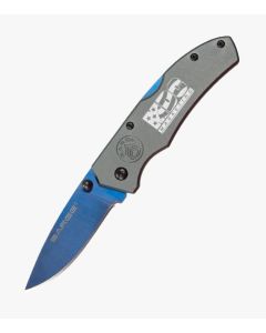 Sarge Electro - Anodized Aluminum Lock Back Folder Knife - Blue