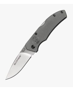 Sarge Electro - Anodized Aluminum Lock Back Folder Knife - Gray