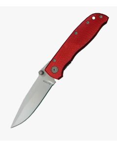 Sarge Diamond Line Lock Folding Pocket Knife - Red