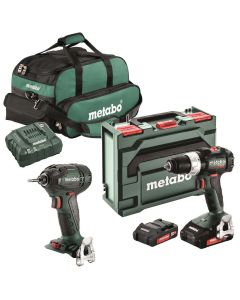 Metabo 18V Lithium Ion Cordless Hammer Drill & Impact Driver Combo Kit