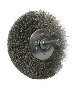 Weiler 2-1/2" Stem-Mounted Crimped Wire Radial Wheel