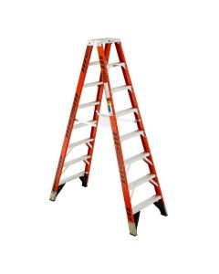 Werner 8' Fiberglass Twin Ladder