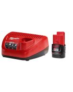 Milwaukee M12 Red Lithium Battery and Charger